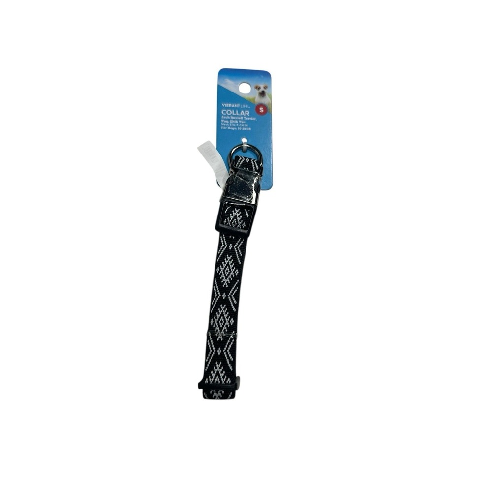 VIBRANT LIFE dog‎ collar SIZE SMALL neck size 10-20 in 10-20 lb adjustable